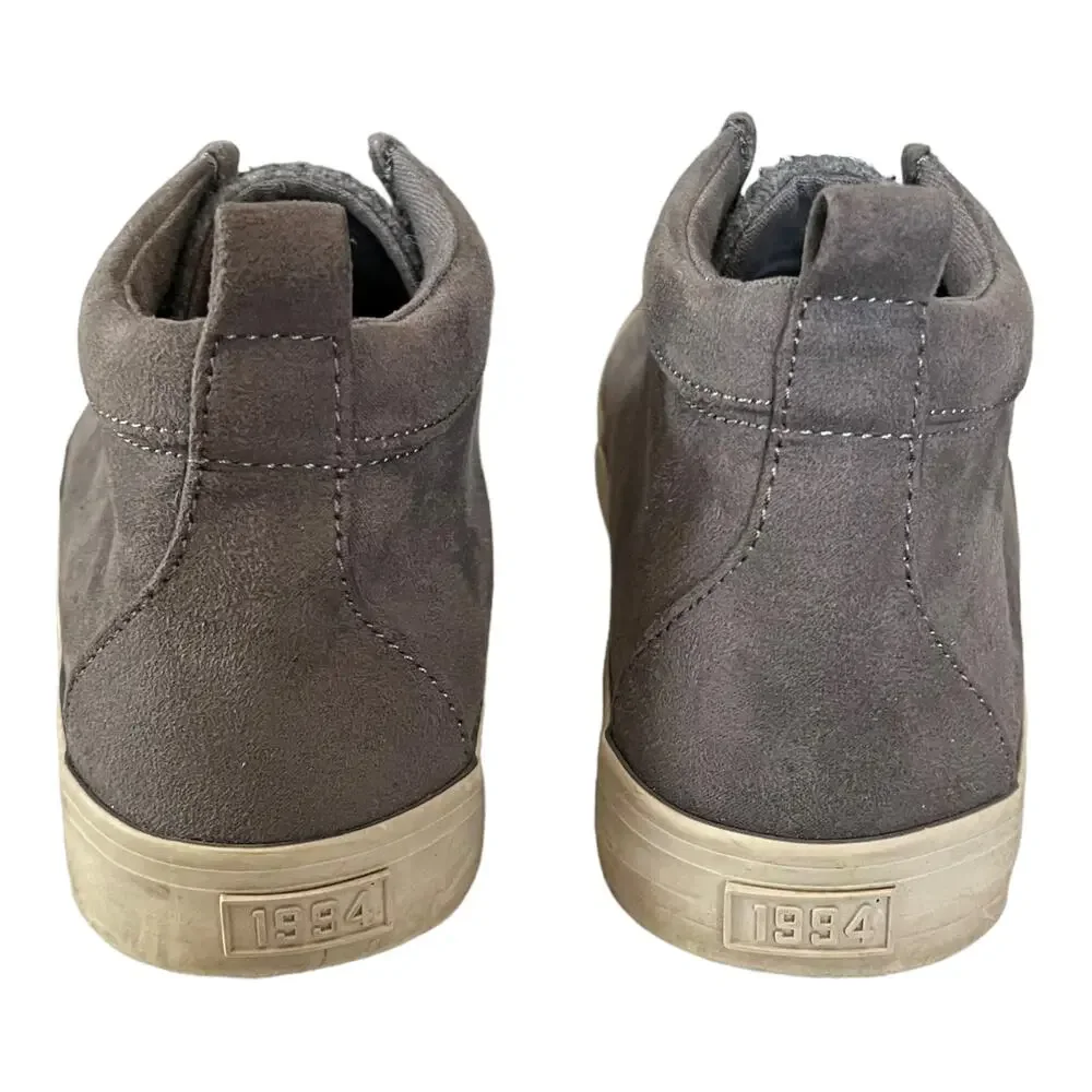 Old Navy Boys High Top Faux Suede Elastic Lace Sneakers Shoes Koalabee Size 6
